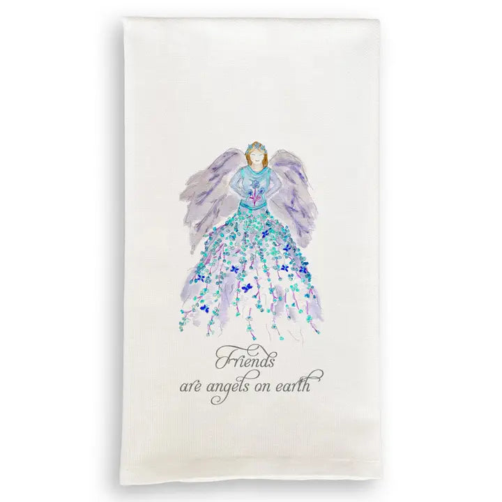 Purple Angel Tea Towel