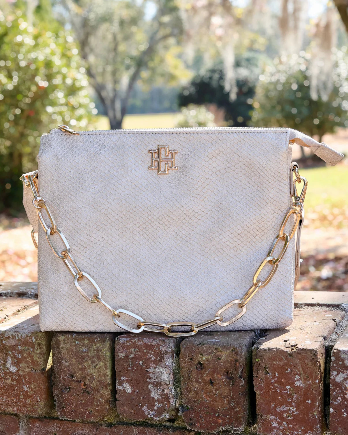 Arianna Crossbody Shimmer Champagne