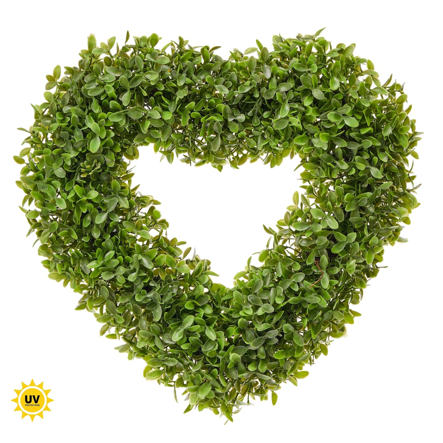 BOXWOOD WALL HEART 14"