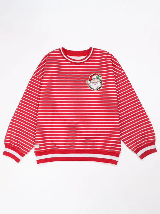 Simply Southern Santa Crew Varsity Sweatshirt