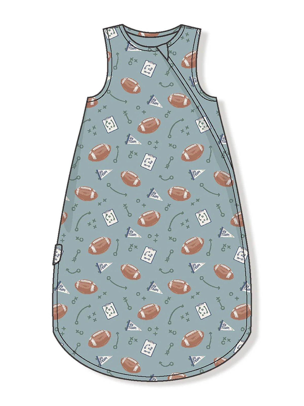 Touchdown Time Grey Mist Sleep Bag 0-6 mos