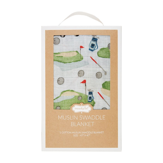 Blue Golf Swaddle