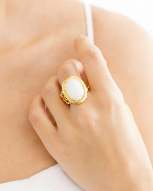 Susan Shaw Caroline Ring White/Gold 9180W
