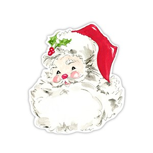 Die Cut Hand Painted Red Santa
