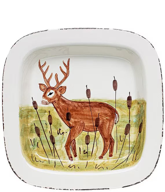 Wildlife Square Platter  - Deer