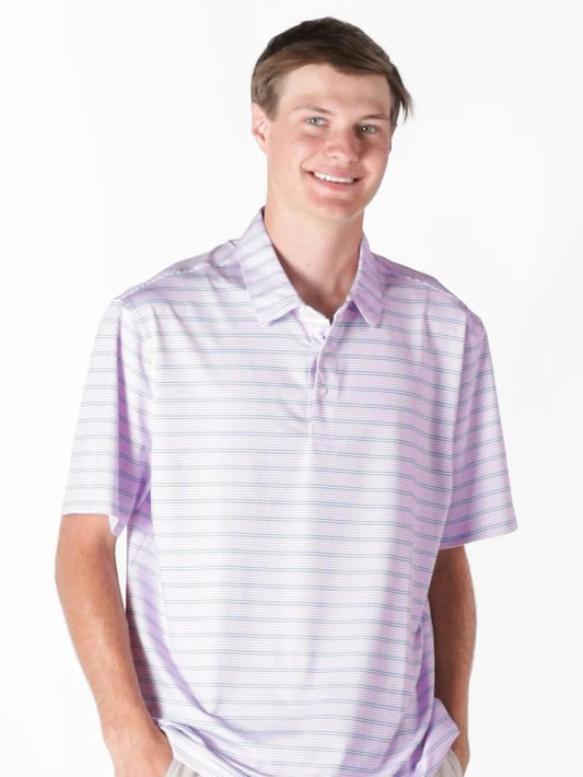 Simply Southern Blue & Purple Stripe Polo