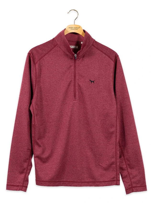 Maroon Tech Quarterzip