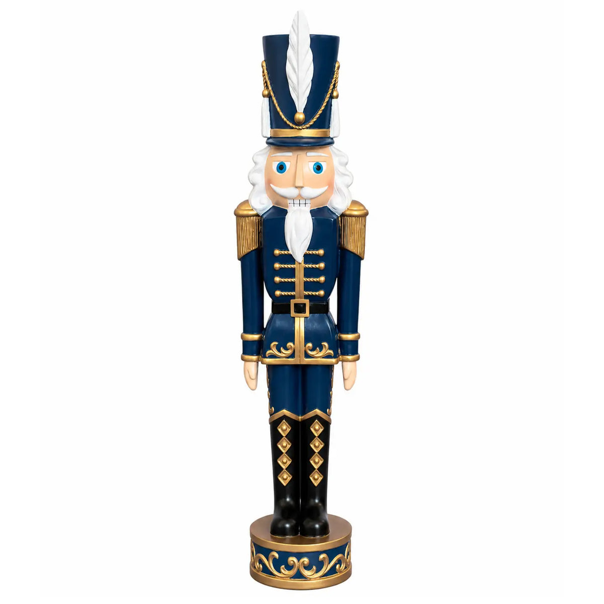 Blue and Gold Large Decorative Nutcracker