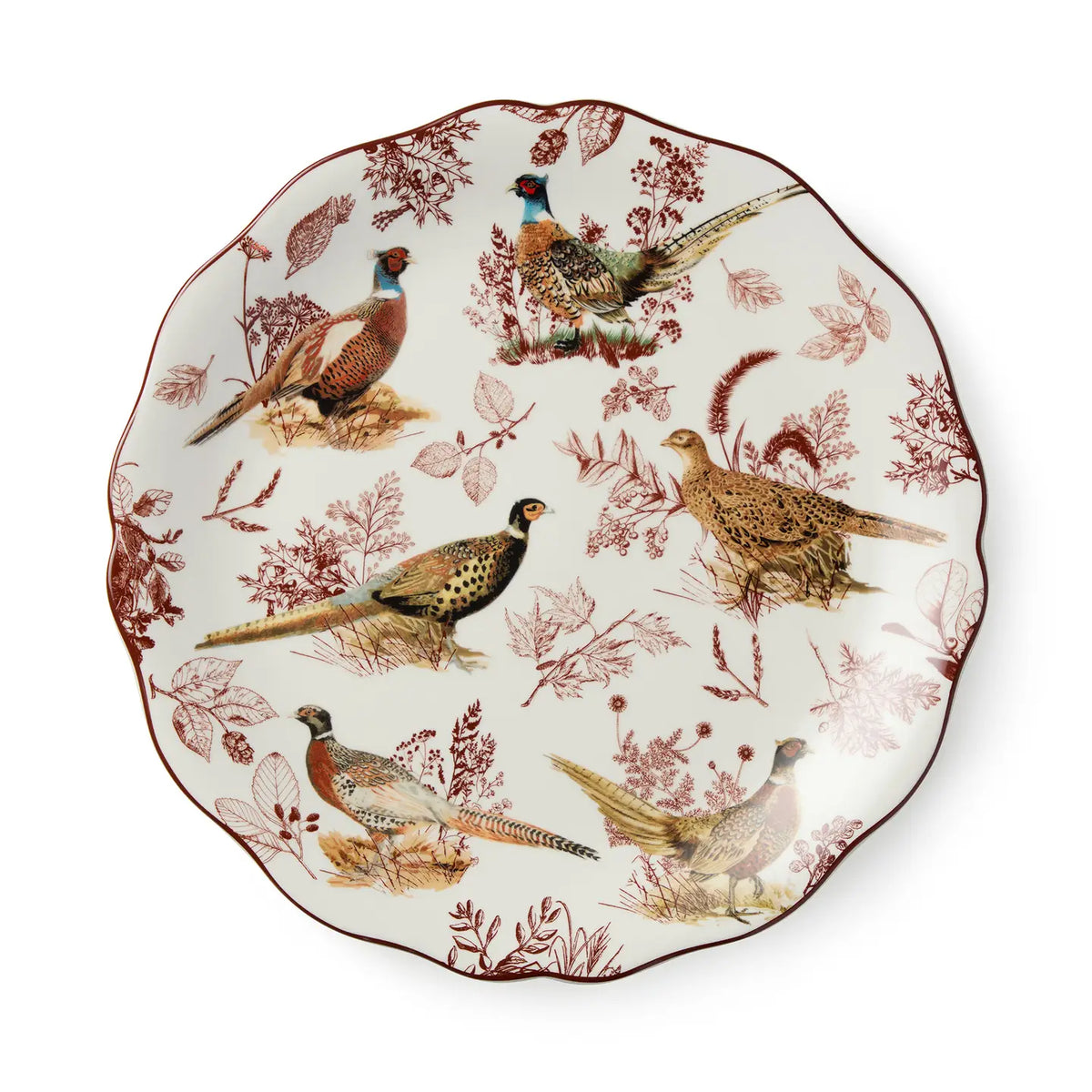 Pheasant Grove Round Platter 13"
