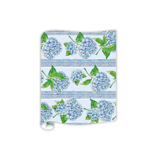 Blue Hydrangea Table Runner