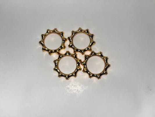 Golden Bamboo Napkin Rings