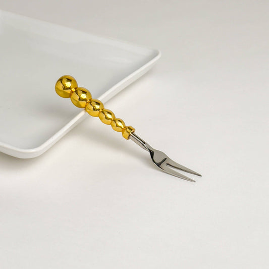 Beaded Gold Fork