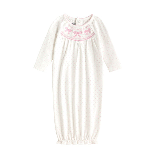 Pink Smocked Gown