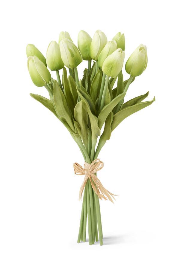 13 inch Green Real Touch Mini Tulip Bundle