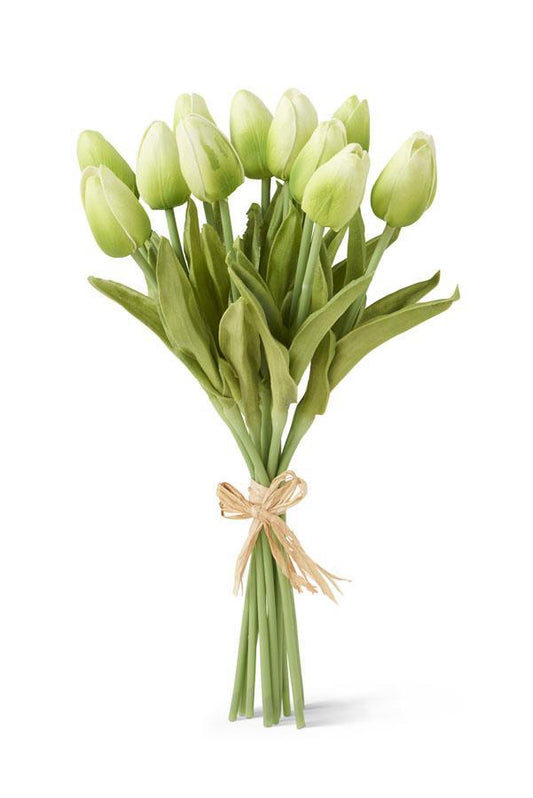 13 inch Green Real Touch Mini Tulip Bundle
