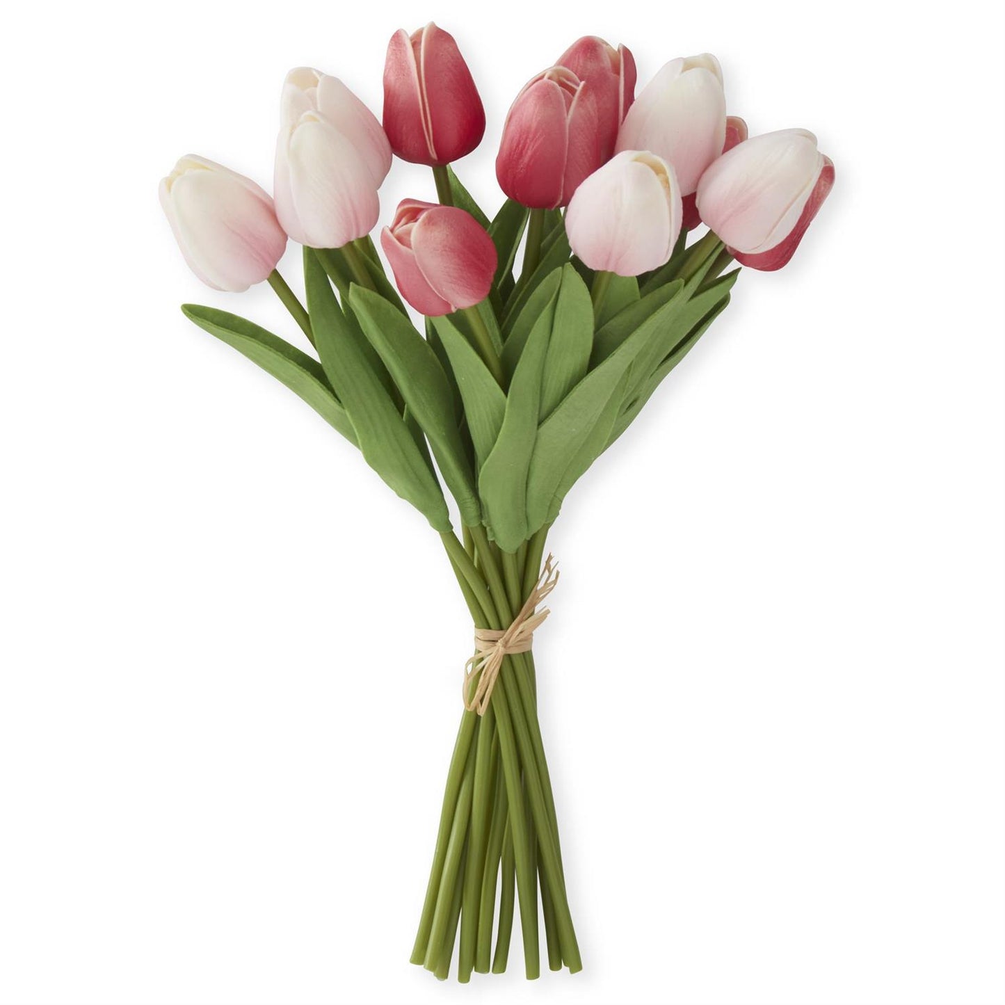 13 Inch Pink/Rose Real Touch Mini Tulip Bundle