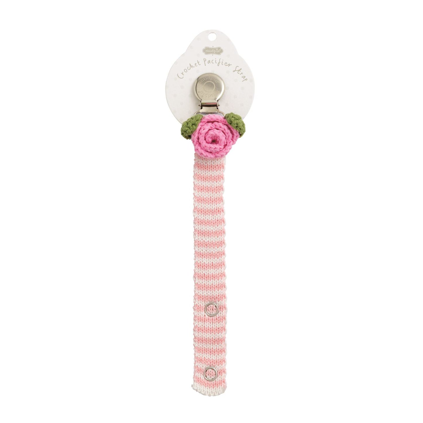 Rose Crochet Paci Clip