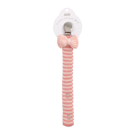 Light Pink Bow Paci Clip