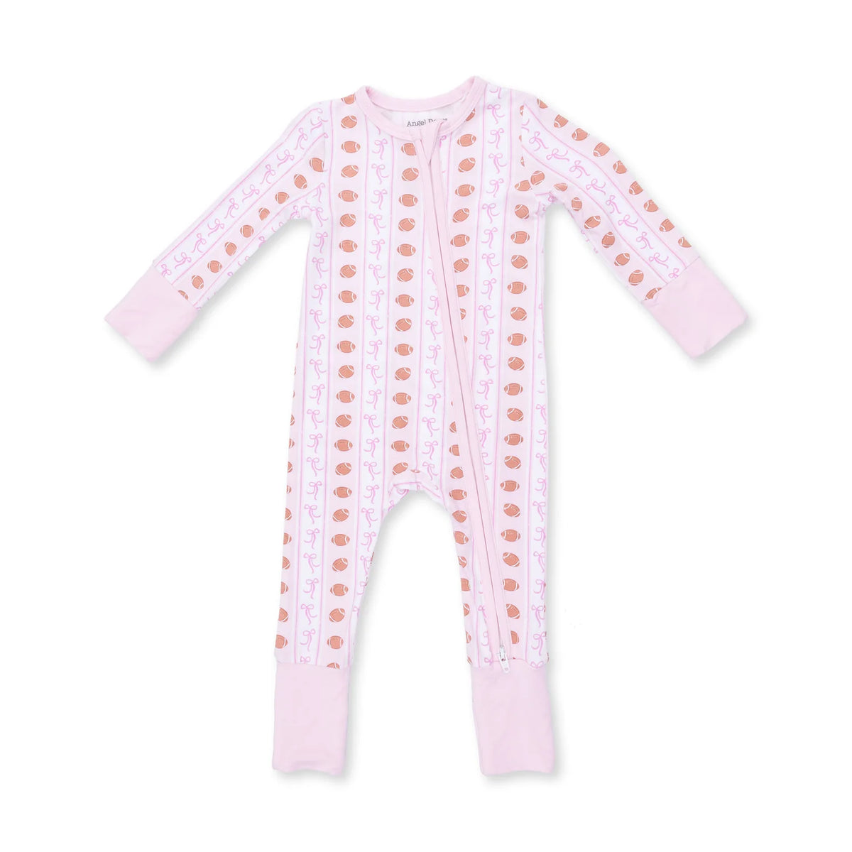 Football Bow Stripe  Convertible Romper