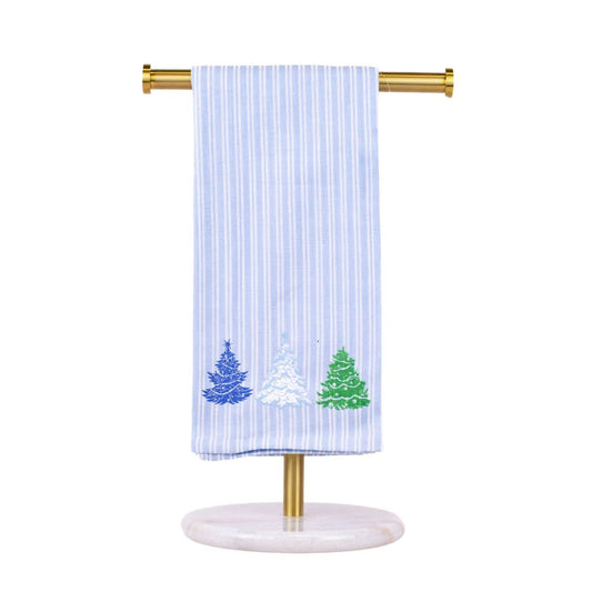 Evergreen Dreams Stripe Hand Hand Towel
