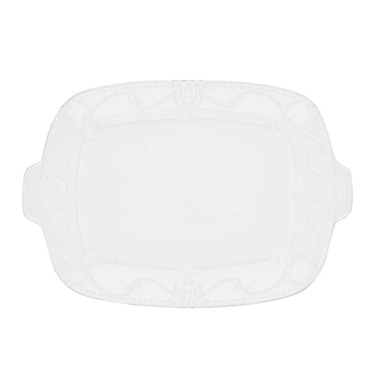 Skyros Isabella White Rectangle Tray  1309