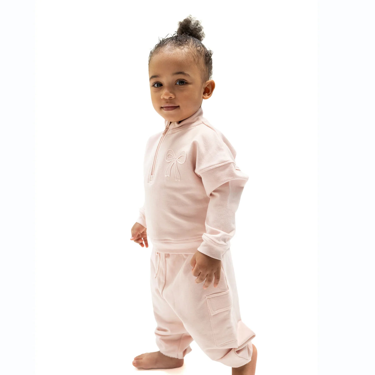 Solid Veiled Pink Fashion Cargo Pants