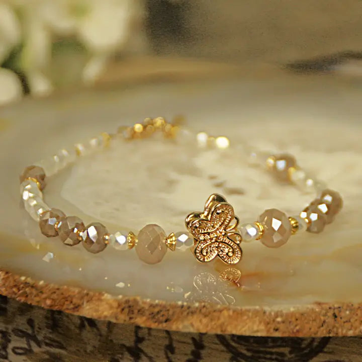 Walk by Faith Butterfly Bracelet
