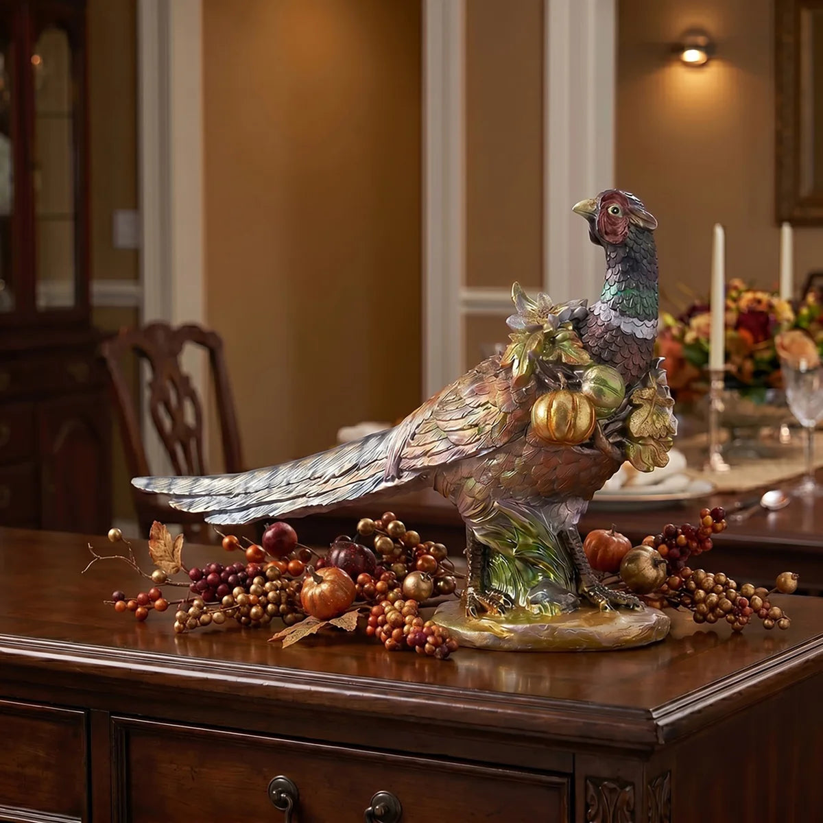 Resin Delarobia Pheasant  14 in