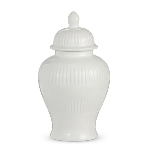 14 inch White GInger Jar