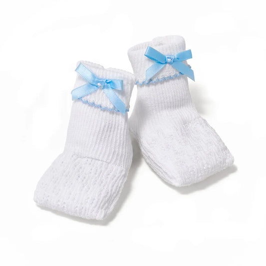 Paty Knit Booties with Bow