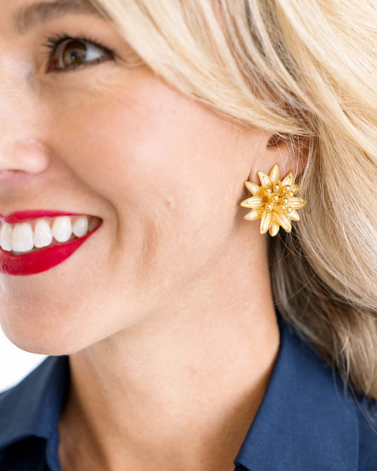 Susan Shaw Water Lily Studs 1651G