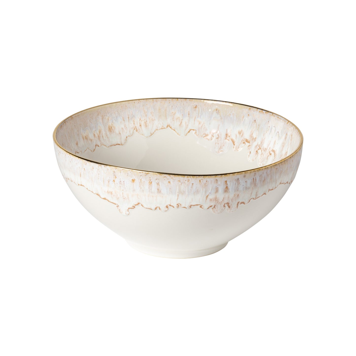 Taormina White w/Gold Serving Bowls