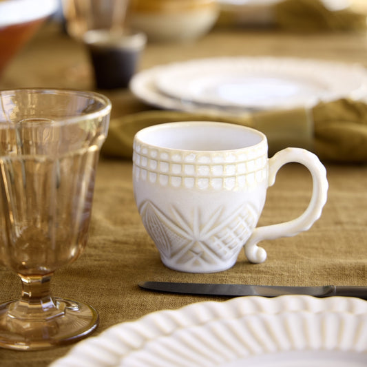 Costa Nova Cristal White Mug
