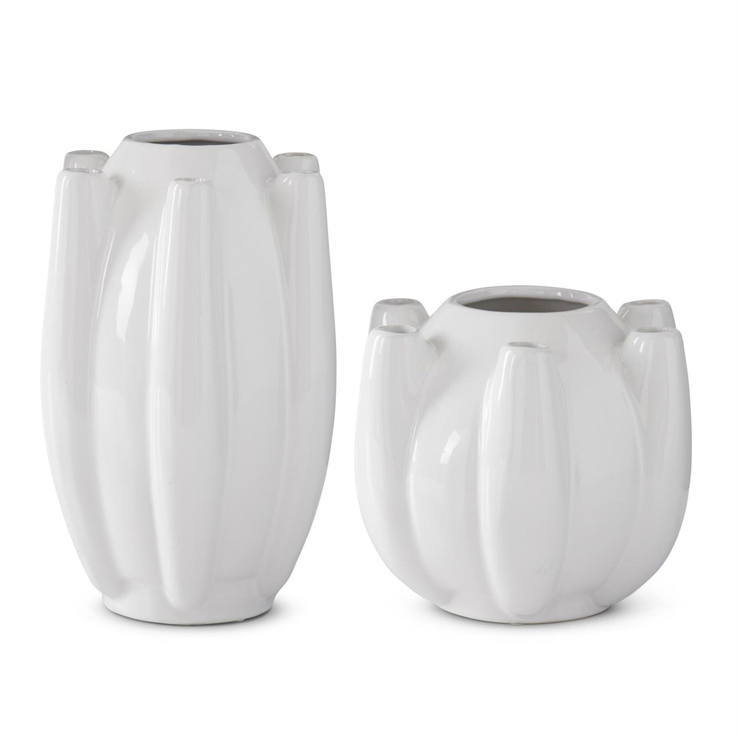 White Tulipiere Vase