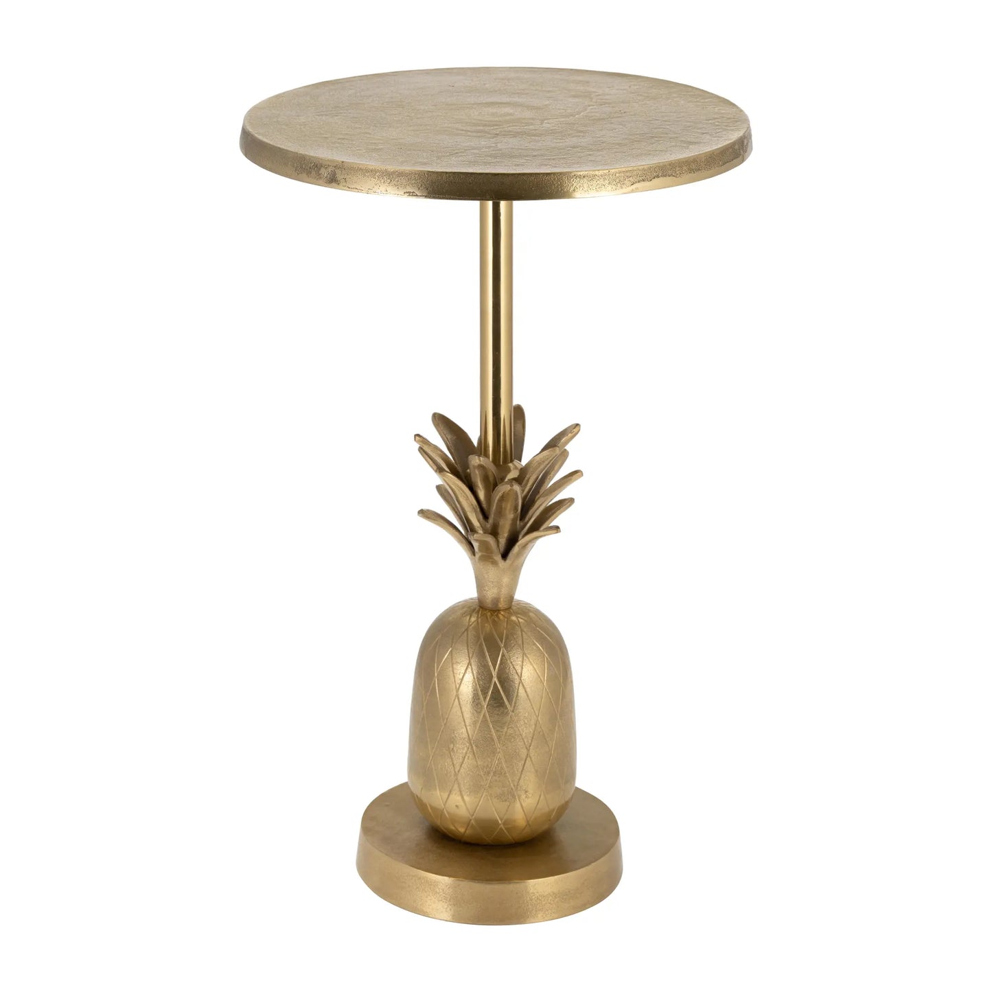 Gold Metal Pineapple Side Table