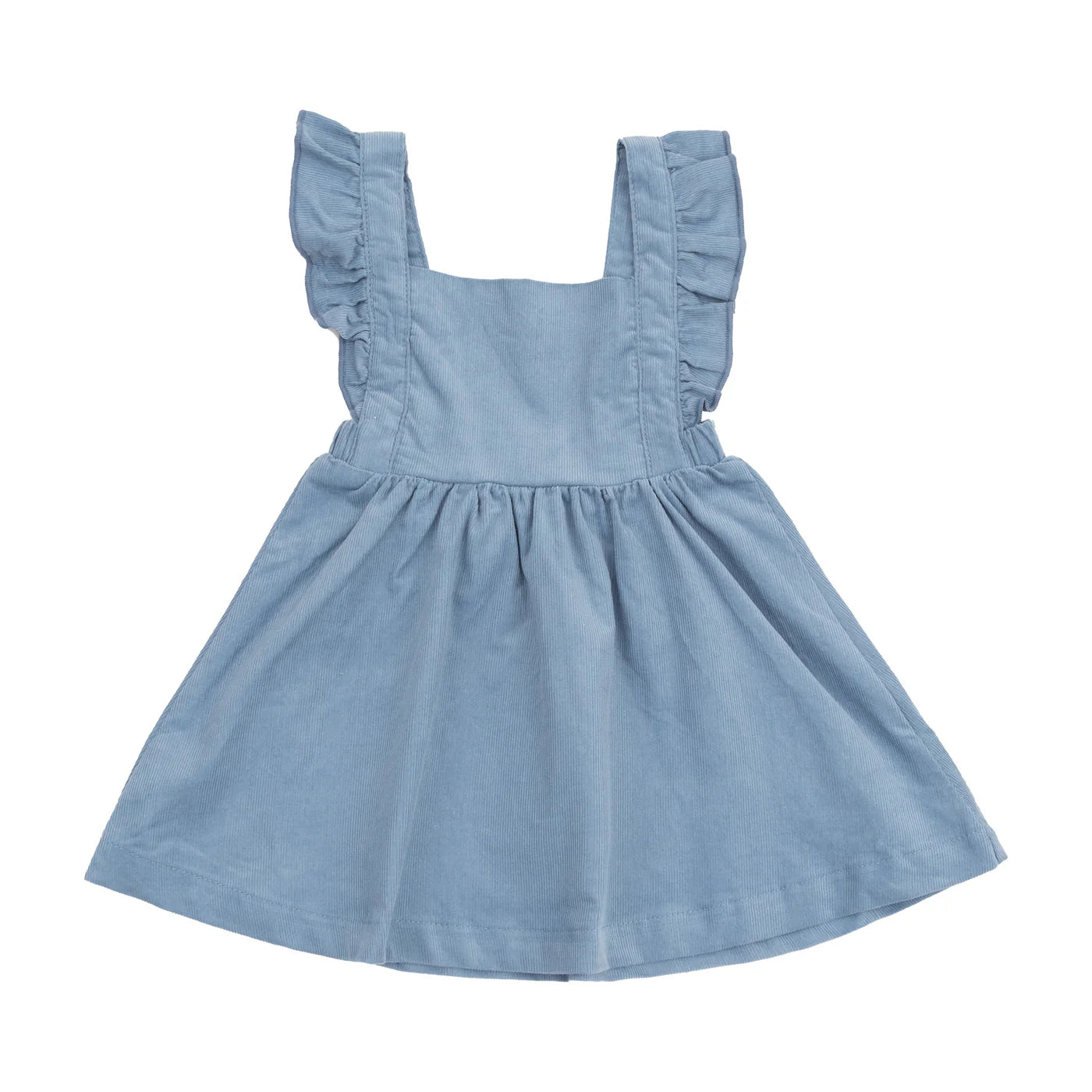 Angel Dear - Pinafore Dress - Solid Glacier Lake