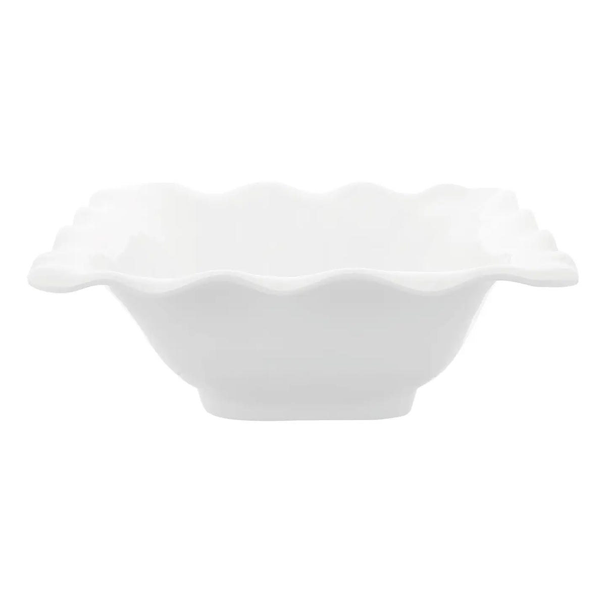 White 12 1/2" Melamine Serving Bowl
