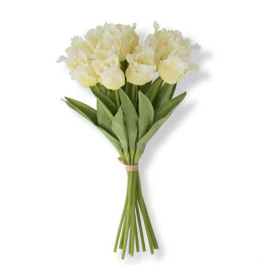 13 inch Yellow Real Touch Parrot Tulip Bundle