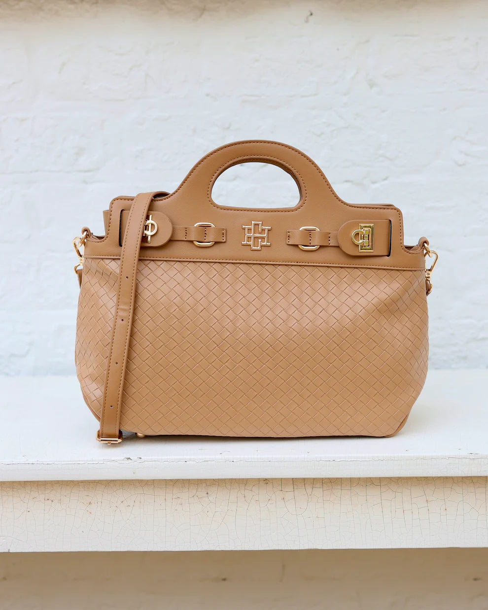 Savannah Handbag Woven Tan
