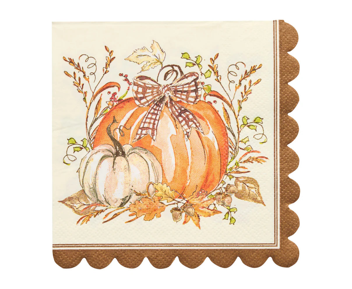 Pumpkin Harvest Cocktail Napkins
