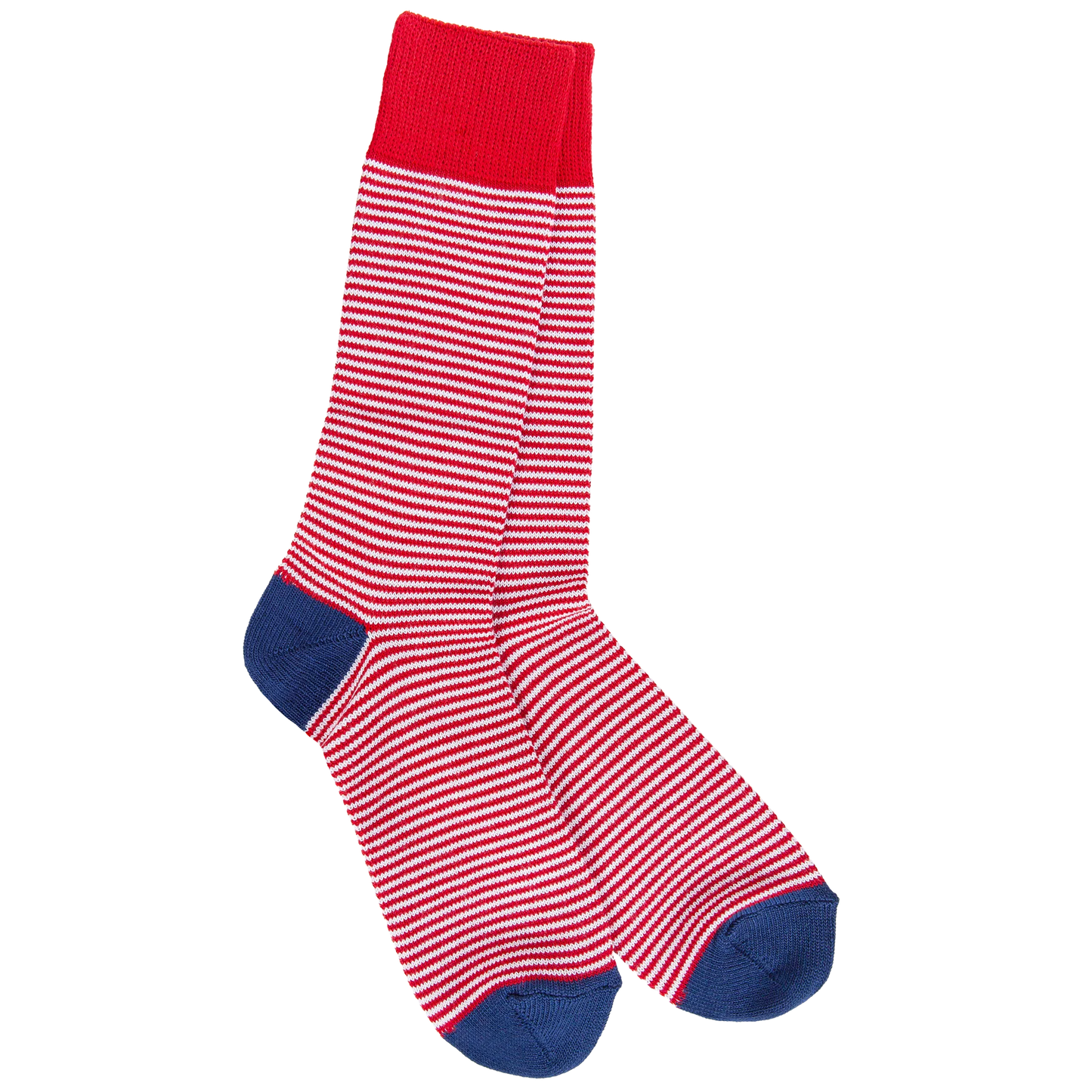 World's Softest Socks Crimson Metro Stripe Crew Socks