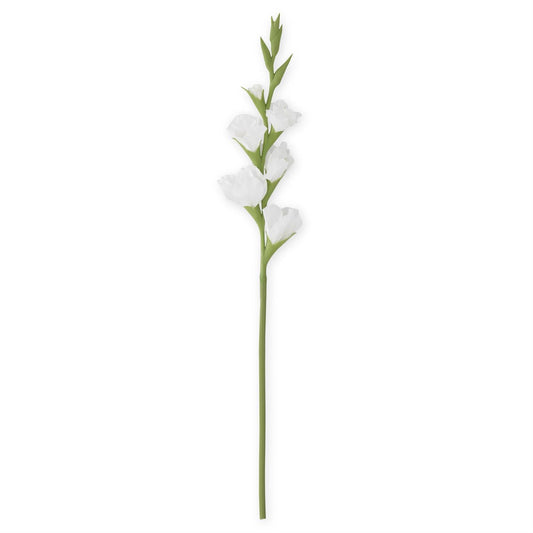 34 Inch White Real Touch Gladiolus