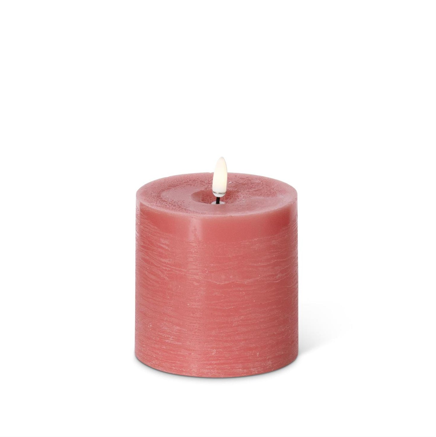 Pink ON/OFF Touch LED Pillar Candles w/Timers 4 inch Diameter