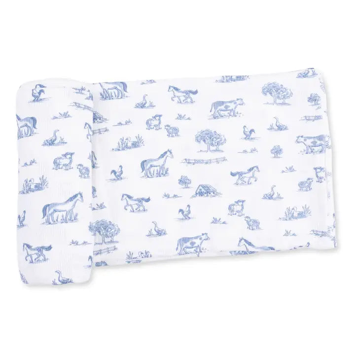 Farm Friends Swaddle Blanket