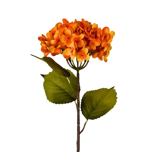 Meadows Hydrangea Spray - Orange 27”