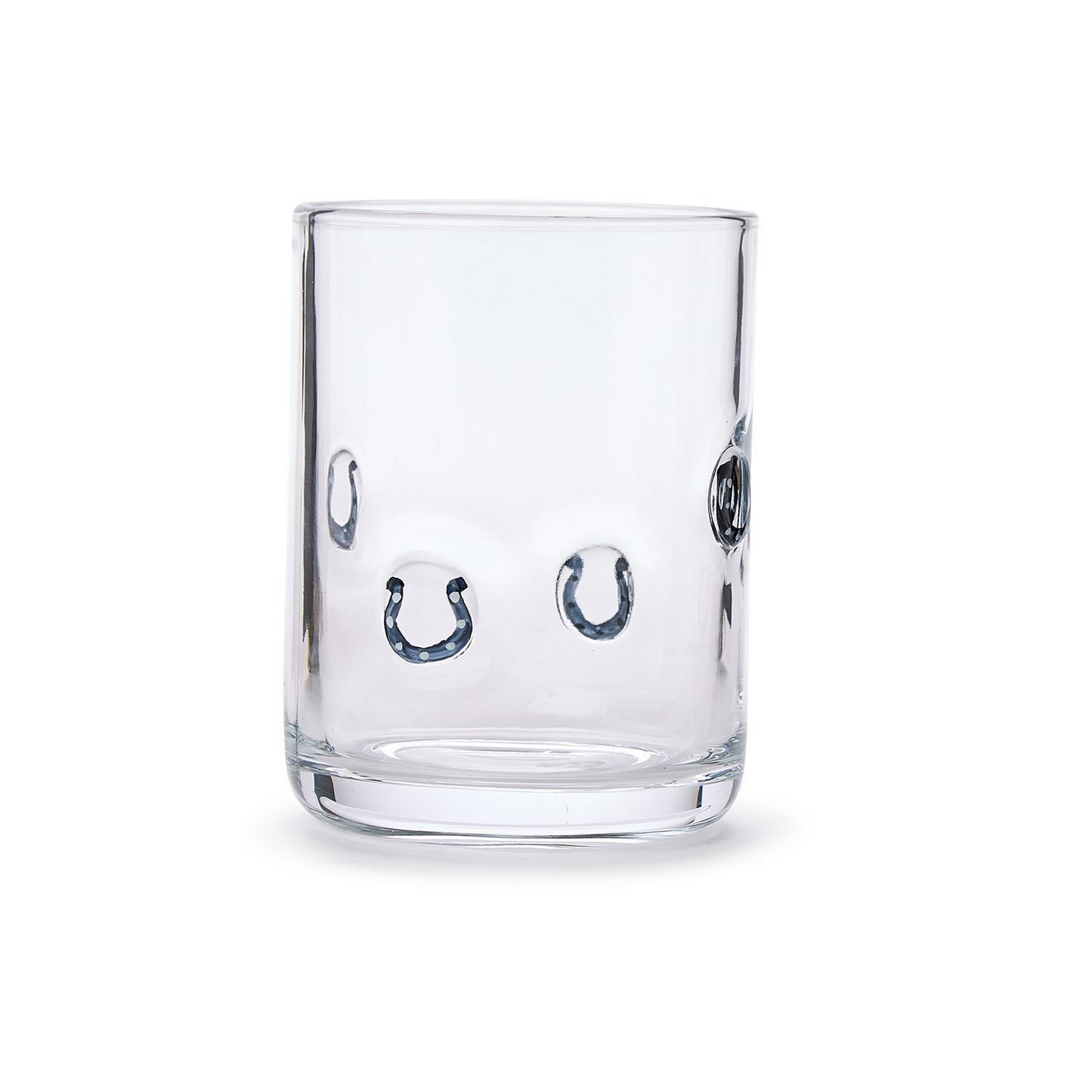 Horseshoe Double Old Fashion Hand-Painted Glass
