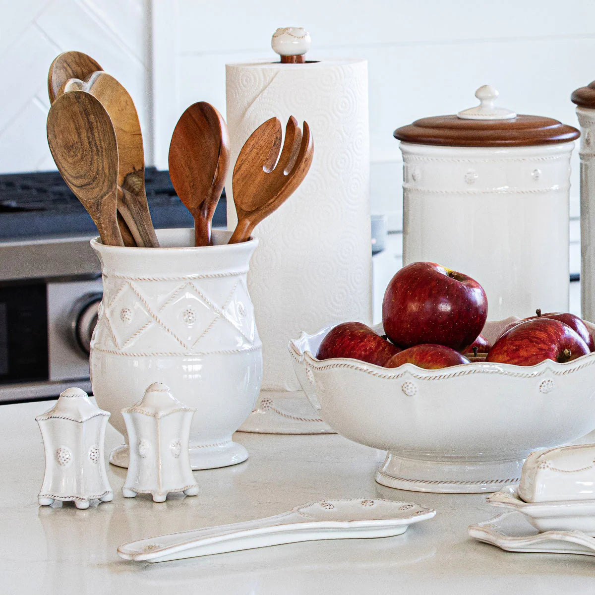 Berry & Thread  Spoon Rest - Whitewash