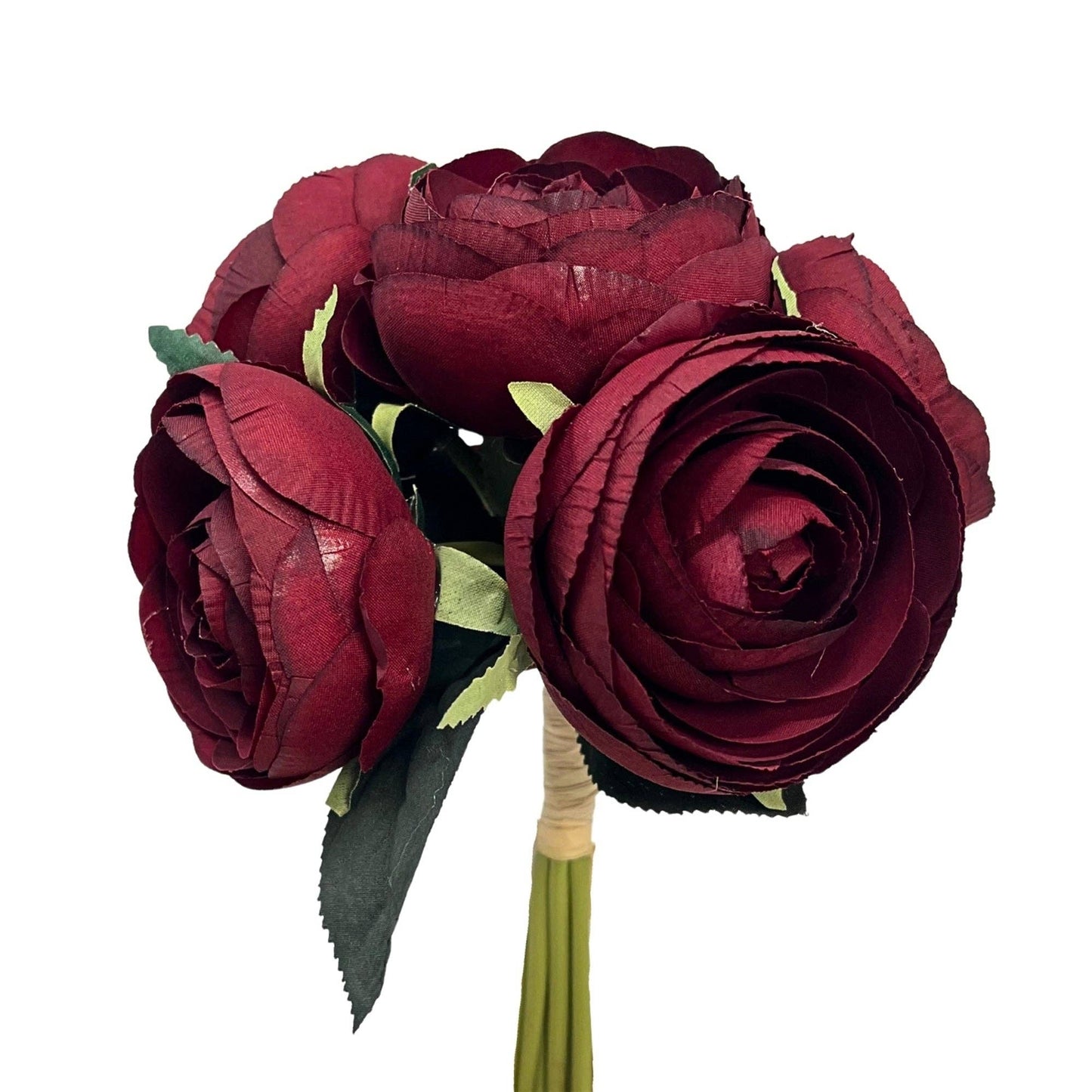 Ranunculus Bouquet x6 - Burgundy