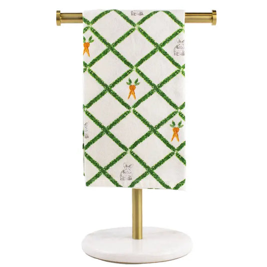 Boxwood Trellis Bunny Hand Towel Cream/Multi 20x28