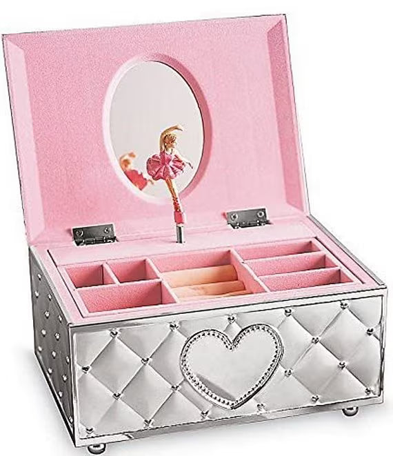 Childhood Memories Silverplate Musical Jewelry Box